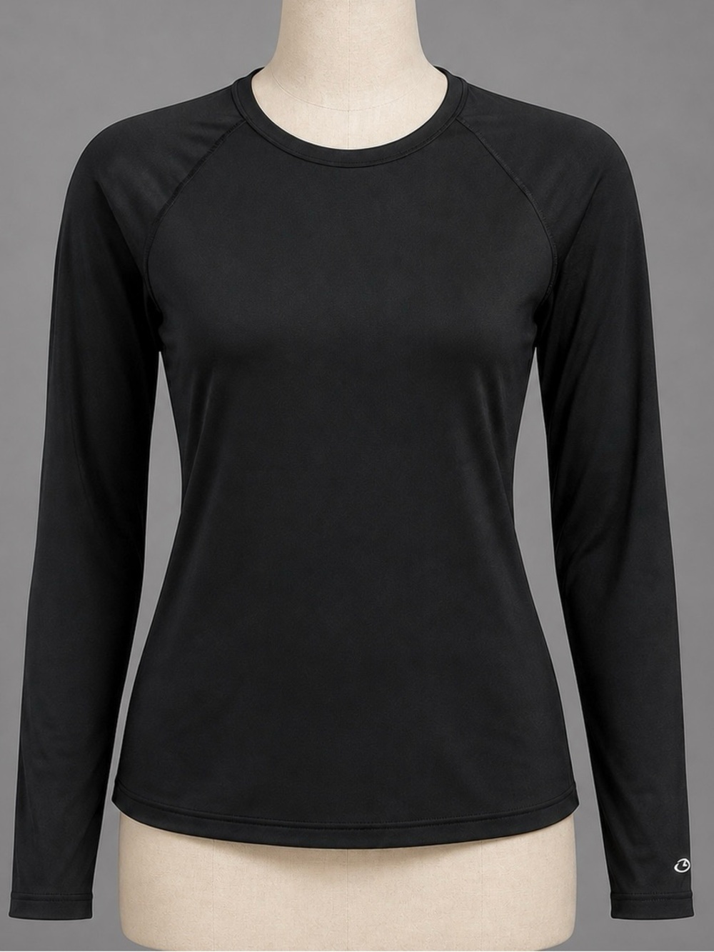 Champion Black Ruched Accent Thumb Hole Top